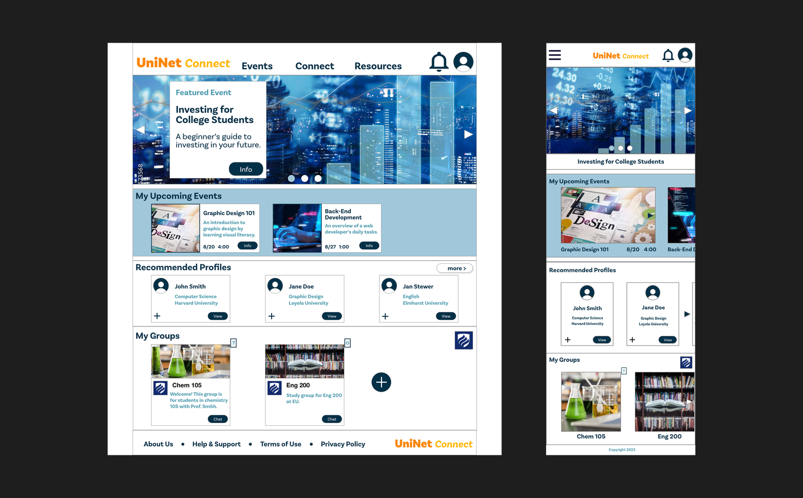 UniNet Connect Website